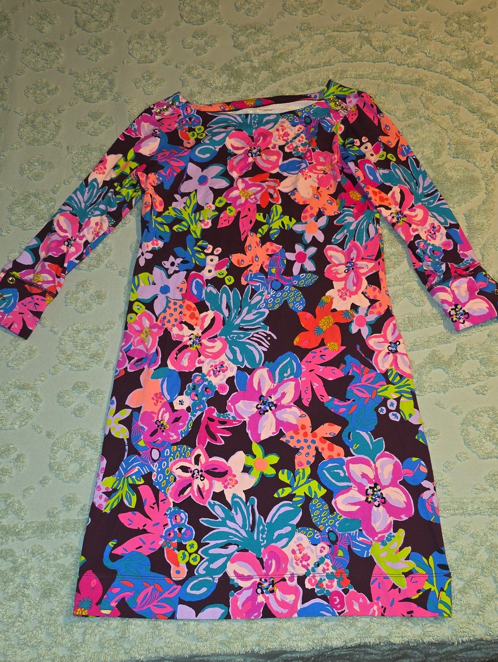 Lilly Pulitzer: Floral Shift Dress in Multi-Color